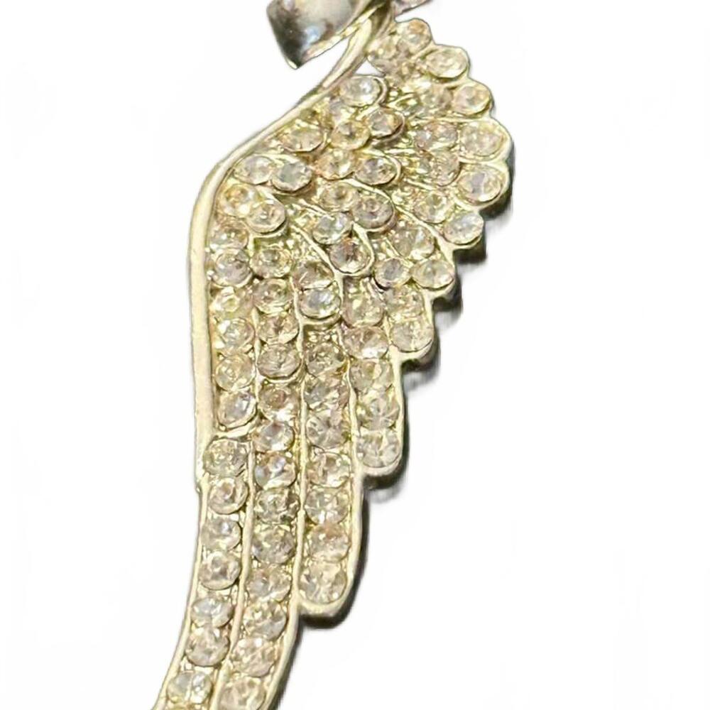 Sparkling Angel Wing Pendant Charm – Shine Your Spirit!